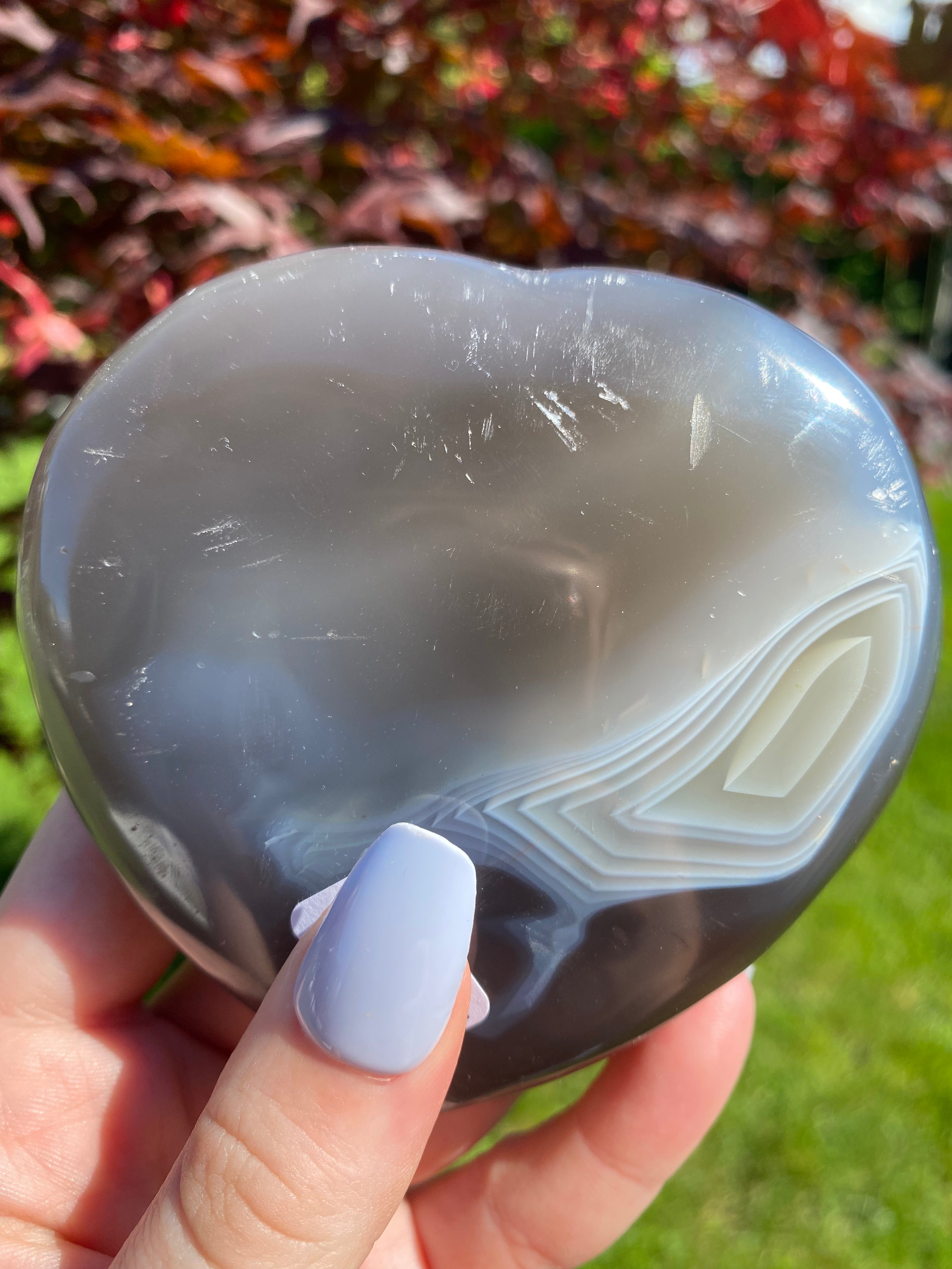 Orca Agate Heart - You Choose
