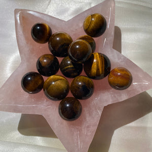 Mini Tigers Eye Sphere (1 piece)