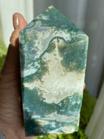 Load image into Gallery viewer, Moss Agate Tower (XLMA3)
